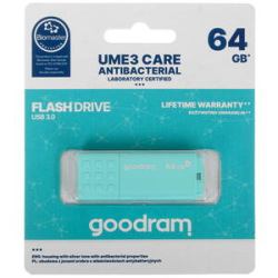 Флеш-накопитель USB3.0 64GB GOODRAM UME3 Care Green (UME3-0640CRR11) (UME3-0640CRR11)