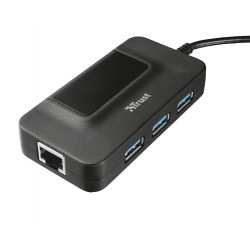 USB-хаб TRUST Oila 3 Port USB 3.0 Hub with network port (20789)