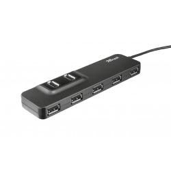 USB-Концентратор Trust Oila 7 Port USB 2.0 Hub - black (20576_Trust)