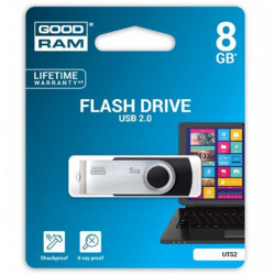 Флеш-накопитель USB  8GB GOODRAM UTS2 (Twister) Black (UTS2-0080K0R11) (UTS2-0080K0R11)