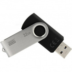Флeш пам’ять USB 2.0 32GB UTS2 Twister Black (UTS2-0320K0R11)