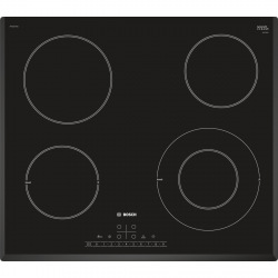 Варильна поверхня Bosch електрична склокерамічна PKF651FP3E -60см/4 конф/1 зона розшир./сенсор/чорний (PKF651FP3E)