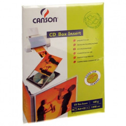 Вкладыш Canson для CD/ DVD 160Г/м кв, A4, 15л (872846)