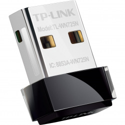 WiFi-адаптер TP-Link TL-WN725N 802.11n, 2.4 ГГц, N150, USB 2.0, nano (TL-WN725N)