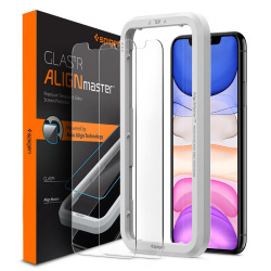 Защитное стекло Spigen для iPhone 11/XR AlignMaster Glas tR, 2 pack (AGL00101)