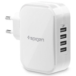 Зарядное устройство Spigen F401 USB, White (000AD23963)