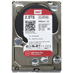 Жорсткий диск WD 3.5" SATA 3.0 2TB 7200 64MB Red Pro NAS (WD2002FFSX)