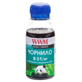 Чорнило WWM B51 Black для Brother 100г (B51/BP-2) пігментне