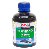 Чорнило WWM H30 Black для HP 200г (H30/BP) пігментне