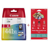 Картридж Canon CL-441C XL Color + фотобумага Canon VP101, 10 x 15, 20л (5220B001-VP101)