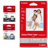 Canon PG 46 та CL 56 Набір Картриджів (9059B003) + фотопапір GP-501 50 аркушів MultiPack