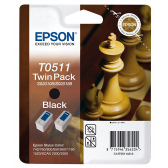 Картриджі Epson T0511 х 2шт Black (C13T05114210)