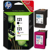 HP 121 Black + HP 121 Color Набор Картриджей (Combo Pack) (CN637HE)