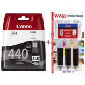 Картридж Canon PG-440Bk + Заправочный набор Black (Set440-inkB)