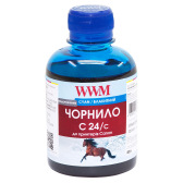 Чорнило WWM C24 Cyan для Canon 200г (C24/C) водорозчинне