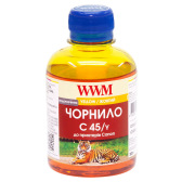 Чорнило WWM C45 Yellow для Canon 200г (C45/Y) водорозчинне