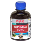 Чорнило WWM C49 Black для Canon 200г (C49/BP) пігментне