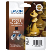 Картриджі Epson T0511 х 2шт Black (C13T05114210)