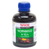 Чорнило WWM H12 Black для HP 200г (H12/B) водорозчинне