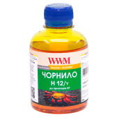 Чернила WWM H12 Yellow для HP 200г (H12/Y) водорастворимые