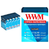 Лента красящая WWM 8мм х 1.6м HD кольцо Black ( M8.1.6HS5) 5шт