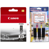 Картридж Canon PGI-35Bk + Заправний набір Black (Set35-inkB)