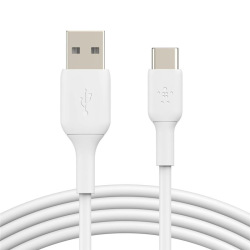 Кабель Belkin USB-A - USB-С, PVC, 2m, white (CAB001BT2MWH)