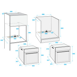 Встраиваемый электрический духовой шкаф Beko  - Ш-60 см./8 режимов/71 л./А-20%/нерж. сталь (BIM22301X)