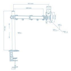 Кронштейн Walfix DM-300B (для монітора) (DM-300B)