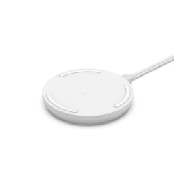 Бездротовий ЗП Belkin Pad Wireless Charging Qi, 15W, white (WIA002VFWH)