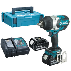 Гайкокрут Makita DTW1002RTJ акумуляторний з ударом LXT, 18В, 5Аг х 2шт, DC18RC, Makpac, 1000Нм, 1/2" (DTW1002RTJ)