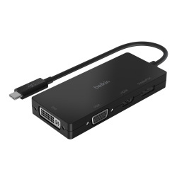 Адаптер Belkin USB-C - HDMI, VGA, DVI, DisplayPort, black (AVC003BTBK)