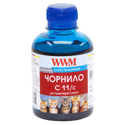 Чернила WWM C11 Cyan для Canon 200г (C11/C) водорастворимые