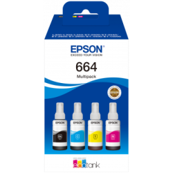 Чорнило для Epson L486 EPSON  B/C/M/Y 4шт x 70мл C13T66464A