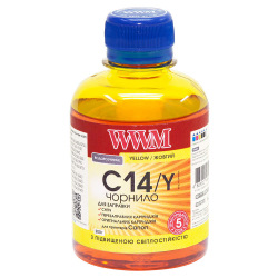 Чернила WWM C14 Yellow для Canon 200г (C14/Y) водорастворимые