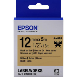 Картридж для Epson LabelWorks LW-400 EPSON  Black/Gold C53S654001