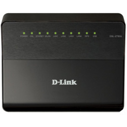 ADSL-Роутер D-Link DSL-2750U ADSL2+, N300, 4xFE LAN (1xWAN), 1xRJ11 WAN (DSL-2750U)