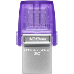 Флеш пам’ять 128GB DataTraveler microDuo 3C 200MB/ s dual USB-A + USB-C microDuo 3C dual USB-A+USB-C (DTDUO3CG3/128GB)