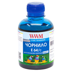 Чернила WWM E64 Cyan для Epson 200г (E64/C) водорастворимые