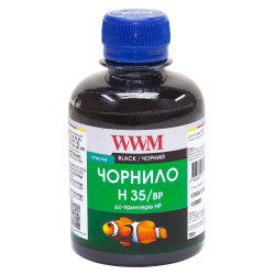 Чорнило для СНПЧ WWM H35 Black для HP 200г (H35/BP) пігментне