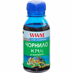 Чернила WWM H71 Cyan для HP 100г (H71/C-2) водорастворимые