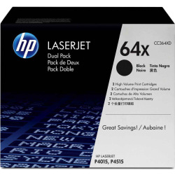 Картридж HP 64X Black х 2шт (CC364XD) для HP 64X CC364X, CC364XD