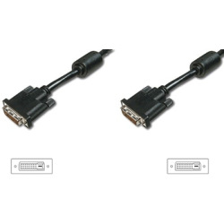 Кабель ASSMANN DVI-D dual link (AM/AM) 5m, black (AK-320101-050-S)