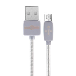 Кабель REMAX Regor Data Cable for MicroUSB, silver (RC-098M-SILVER)