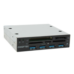 Кардрідер CHIEFTEC для 3.5" відсіків корпусів, внутрішній,All-in-One,4xUSB3.0,RETAIL (CRD-801H)