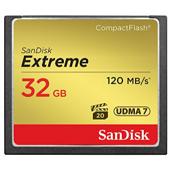 Карта памяти SanDisk 32GB CF Extreme R120/W85MB/s (SDCFXSB-032G-G46)