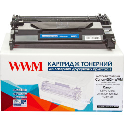 Картридж для Canon i-Sensys LBP-212dw WWM  Black Canon-052H-WWM