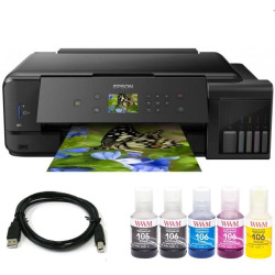 Комплект МФУ Epson L7180 (без чернил) + USB кабель + Чернила WWM по 140г для Epson L7180