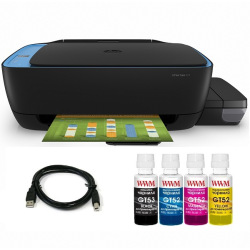 Комплект БФП HP Ink Tank 319 (без чорнил) + USB кабель + Чорнила WWM по 100г (KP.HP319) для HP Ink Tank 319