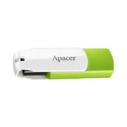 Флешка USB Apacer 64GB USB 2.0 AH335 Green/White (AP64GAH335G-1) (AP64GAH335G-1)